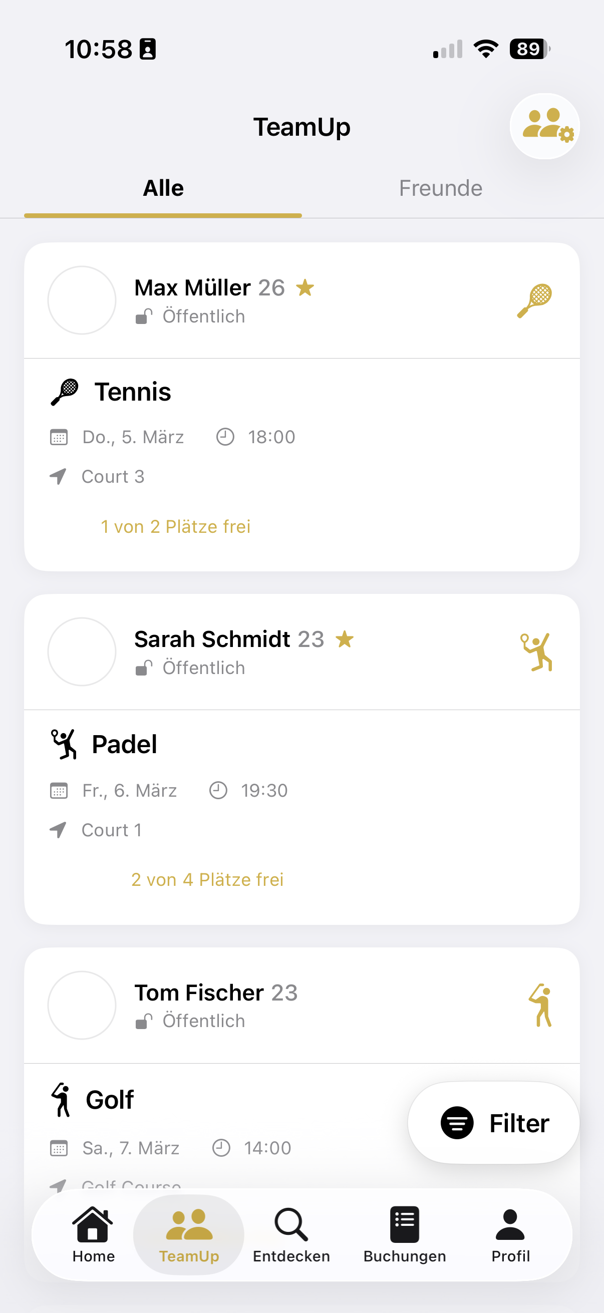 OneClub App – TeamUp