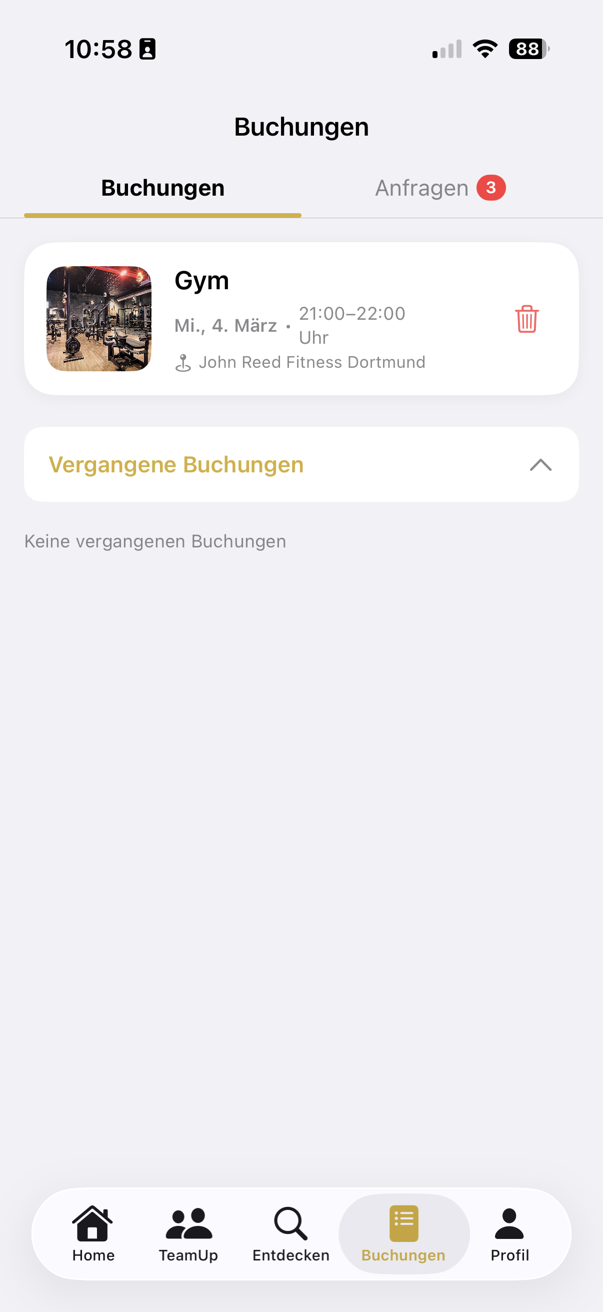 OneClub App – Verwalten